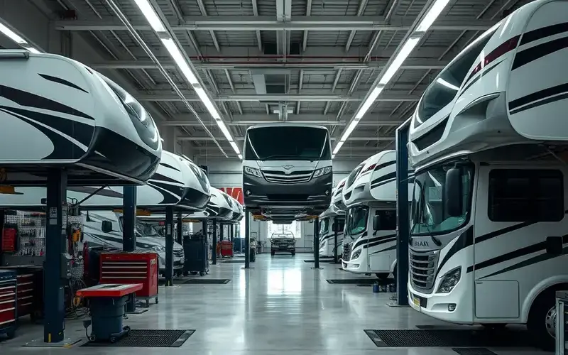 当社整備工場店内観